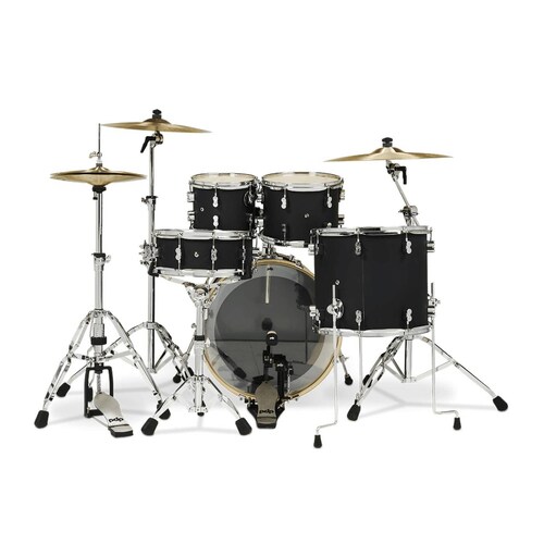 Batería Acústica Concept Maple 5 piezas PDCM2215WH-BK PACIFIC DRUMS. 