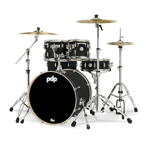 Batería Acústica Concept Maple 5 piezas PDCM2215WH-BK PACIFIC DRUMS. 