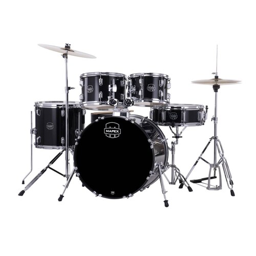 Batería de 5 pzs Serie COMET Color Dark Black CM5044FTC-DK-SC MAPEX 