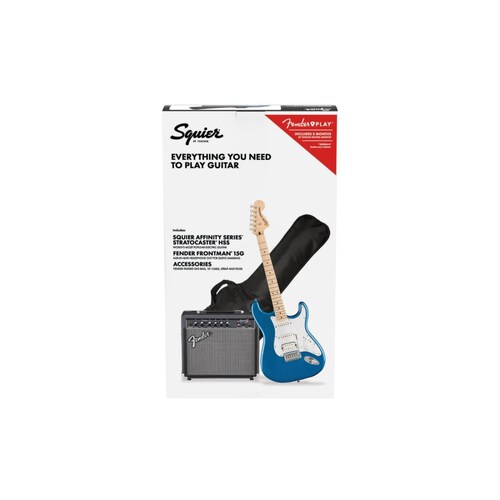 Paquete de Guitarra Eléctrica AFFINITY SERIES Stratocaster HHS Azul 0372820002 FENDER 