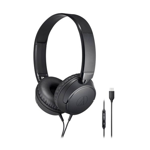 Audífonos On-Ear con Conector USB-C ATH-S120C-BK AUDIO TECHNICA 