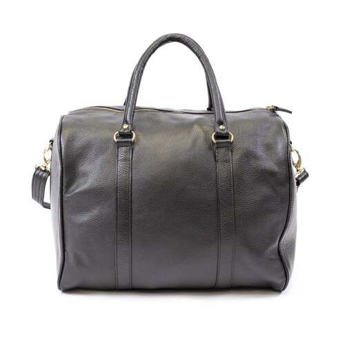 MALETA DEPORTIVA DE PIEL PREMIUM GYM NEGRA 