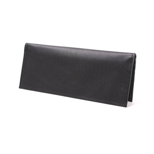 Cartera Porta Chequera 210 Marca Miguel Petacas de Piel Color Negro 
