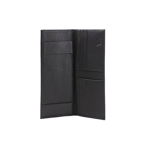 Cartera Porta Chequera 210 Marca Miguel Petacas de Piel Color Negro 