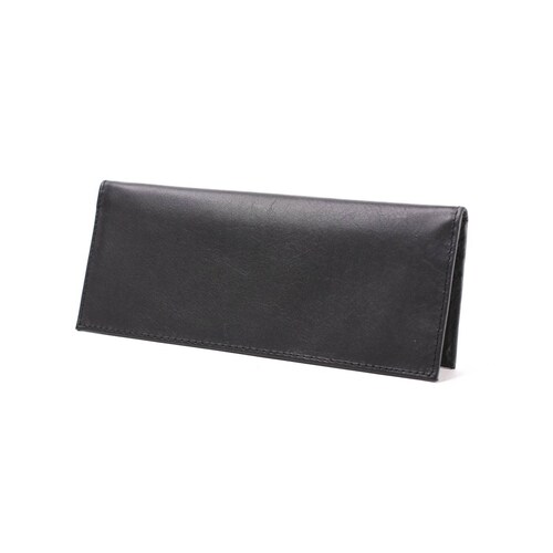 Cartera Porta Chequera 210 Marca Miguel Petacas de Piel Color Negro 