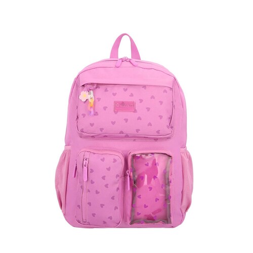 Mochila Xtrem Queens Pink Hearts Rosa  