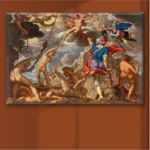 Cuadro Canva Batallas Dioses Y Los Gigantes 90X60 cm