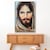 Cuadro Canva Decorativo Rostro De Cristo 90X60 cm