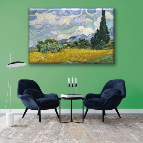 Cuadro Canva Campo De Trigo By Vincent Van Gogh 90X60 cm