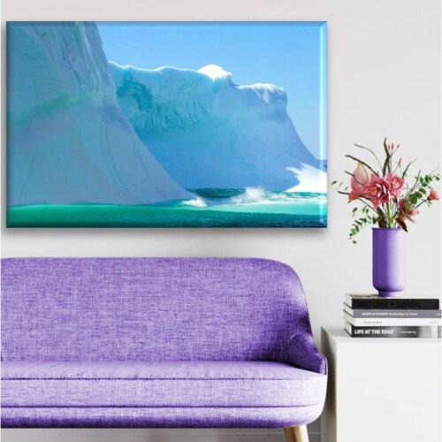 Cuadro Canva Decorativo Iceberg 90X60 cm