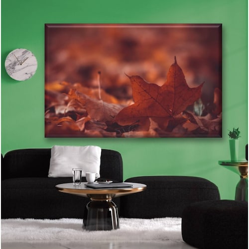 Cuadro Canva Decorativo Hojas Secas 90X60 cm