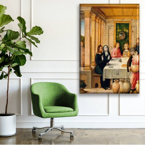 Cuadro Canva La Fiesta De Las Bodas De Caná 90X60 cm