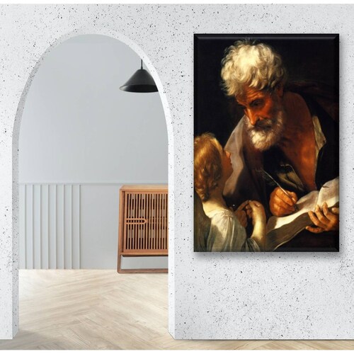 Cuadro Canva Decorativo San Mateo Evangelista 90X60 cm