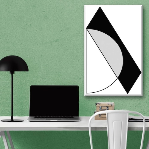 Cuadro Canva Decorativo Figuras Simples 90X60 cm