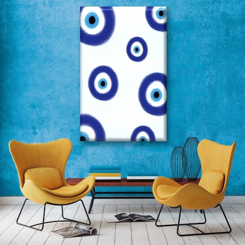 Cuadro Canva Decorativo Ojo Turco 90X60 cm
