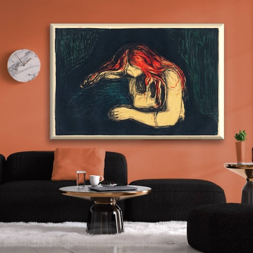 Cuadro Canva Decorativo El Vampiro Ii 90X60 cm