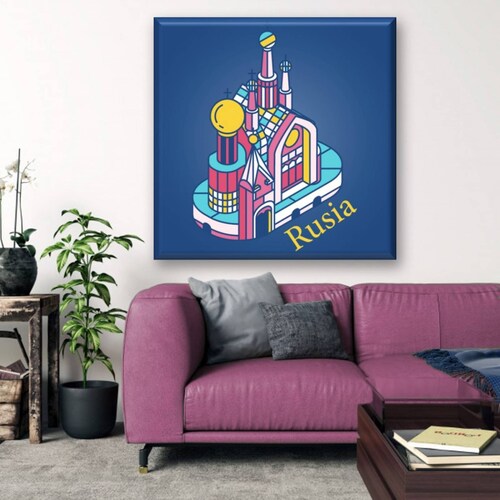 Cuadro Canva Decorativo Iglesia Del Salvador 80X80 cm