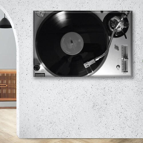 Cuadro Canva Decorativo Tocadiscos 60X40 cm