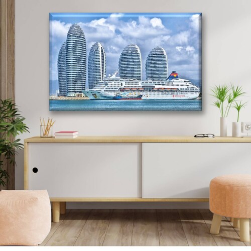 Cuadro Canva Decorativo Hoteles De China 60X40 cm
