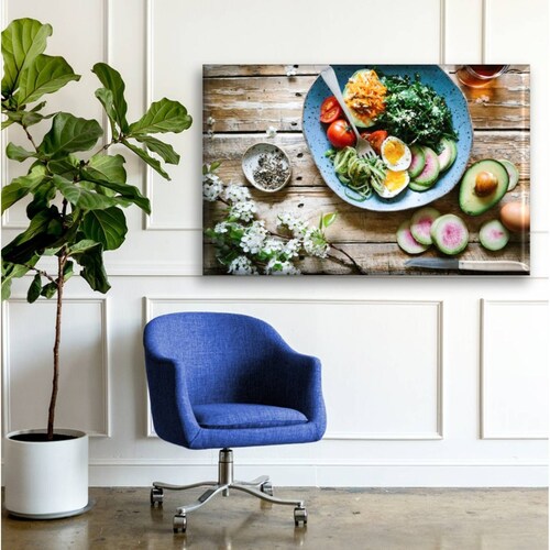 Cuadro Canva Decorativo Desayuno Saludable 60X40 cm