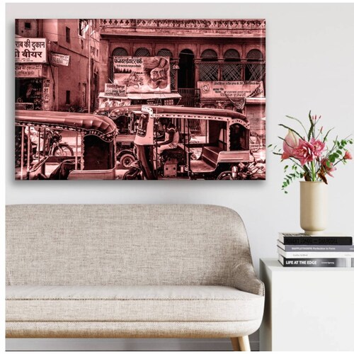 Cuadro Canva Decorativo Un Día En La India 60X40 cm