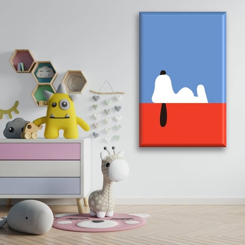 Cuadro Canva Decorativo Snoopy 60X40 cm