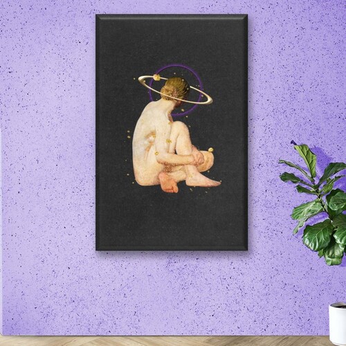 Cuadro Canva Decorativo Galaxia En La Mente 60X40 cm