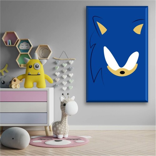 Cuadro Canva Decorativo Sonic 60X40 cm