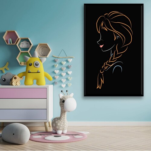 Cuadro Canva Decorativo Anna Frozen 60X40 cm