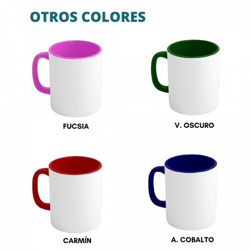 TAZA PERSONALIZADA PANTONE CAFÉ MODELO INTERIOR Y ASA DE COLOR