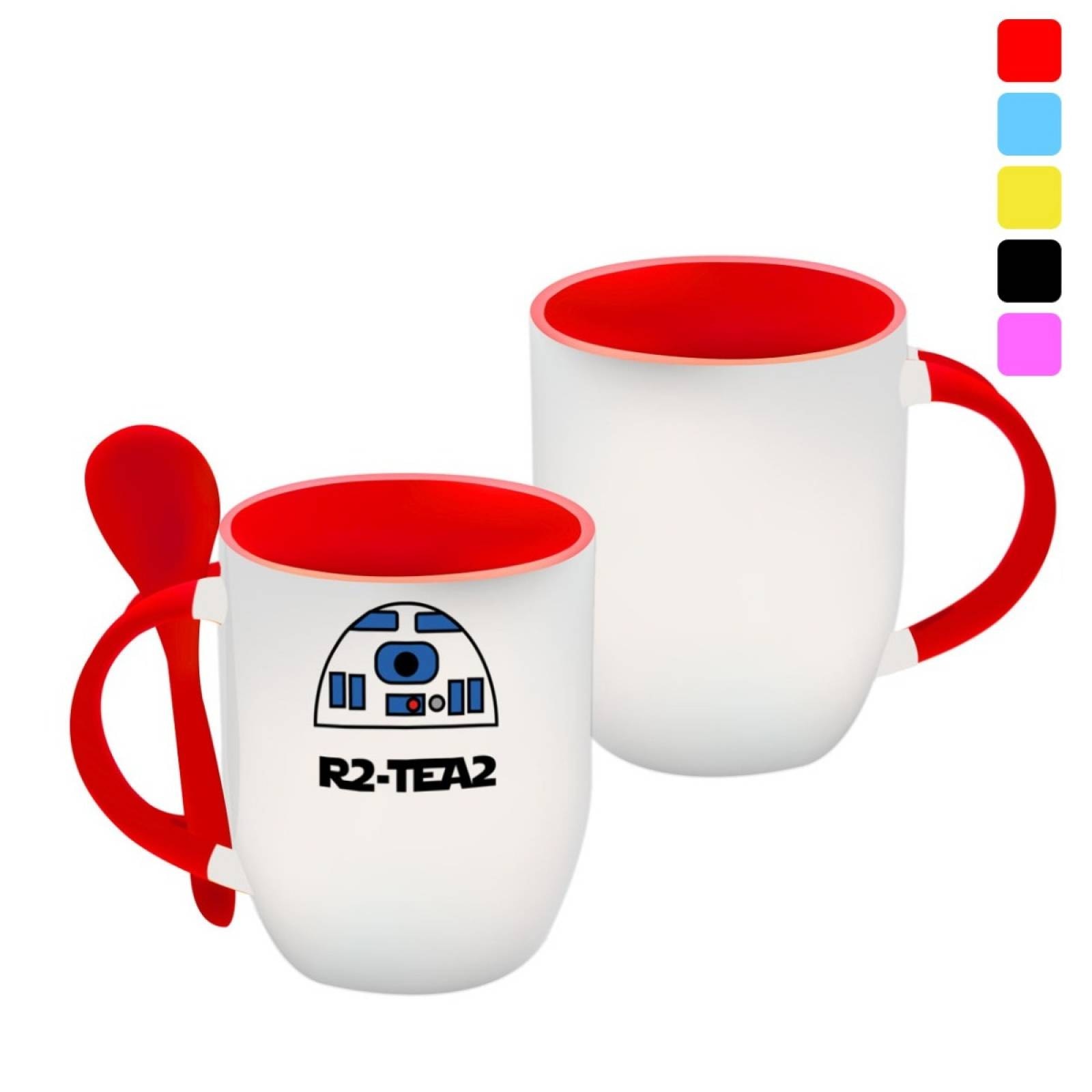 TAZA PERSONALIZADA R2-TEA2 MODELO CON CUCHARA