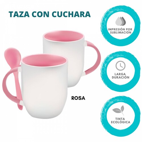 TAZA PERSONALIZADA  VENENO PARA LLAMA MODELO CON CUCHARA
