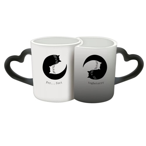 TAZA PERSONALIZADA GATOS MODELO DUO PAREJA MÁGICA