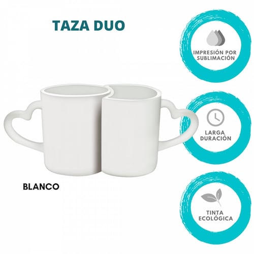 TAZA PERSONALIZADA JUNTOS MODELO DUO PAREJA