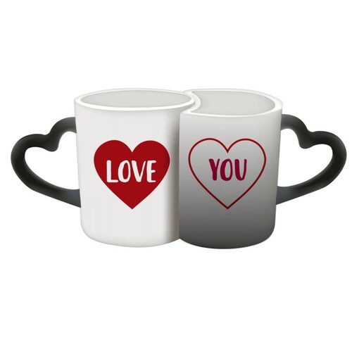 TAZA PERSONALIZADA LOVE YOU MODELO DUO PAREJA MÁGICA