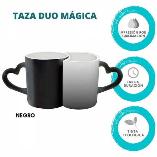 TAZA PERSONALIZADA LOVE YOU MODELO DUO PAREJA MÁGICA