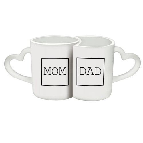 TAZA PERSONALIZADA MAMÁ Y PAPÁ MODELO DUO PAREJA
