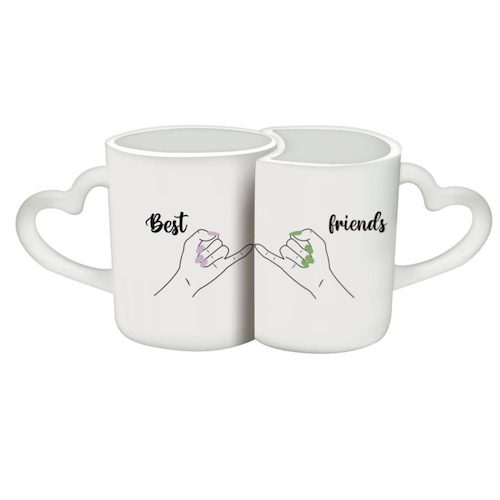 TAZA PERSONALIZADA MEJORES AMIGAS MODELO DUO PAREJA
