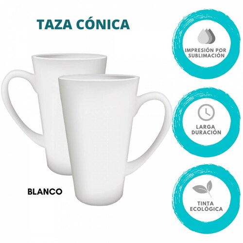 TAZA PERSONALIZADA ABECEDARIO FLORES H MODELO CONICA 17 OZ