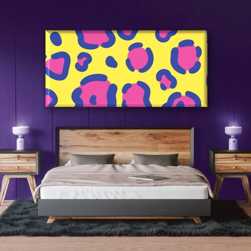 Cuadro Canva Decorativo Animal Print 30X60 cm