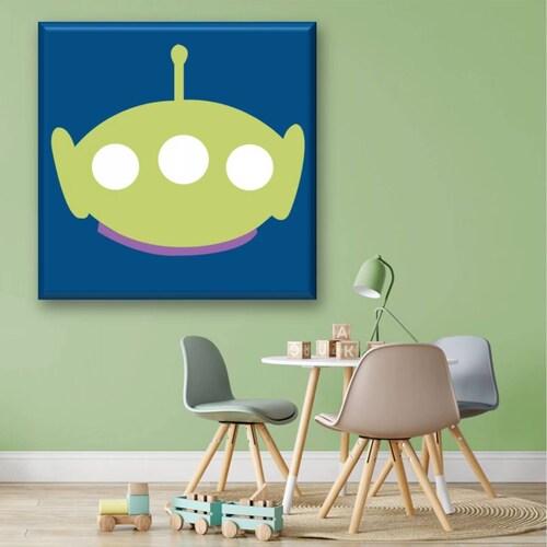 Cuadro Canva Decorativo Marciano Toy Story 40X40 cm
