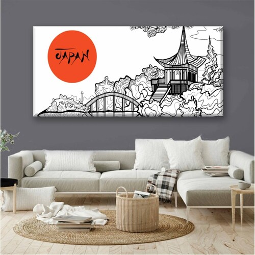 Cuadro Canva Decorativo Panoramica Japón 30X60 cm