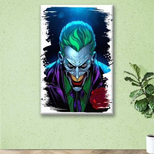 Cuadro Canva Decorativo Digital Joker 90X60 cm