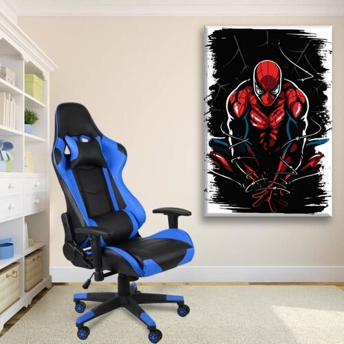 Cuadro Canva Decorativo Ilustracion Spiderman 90X60 cm