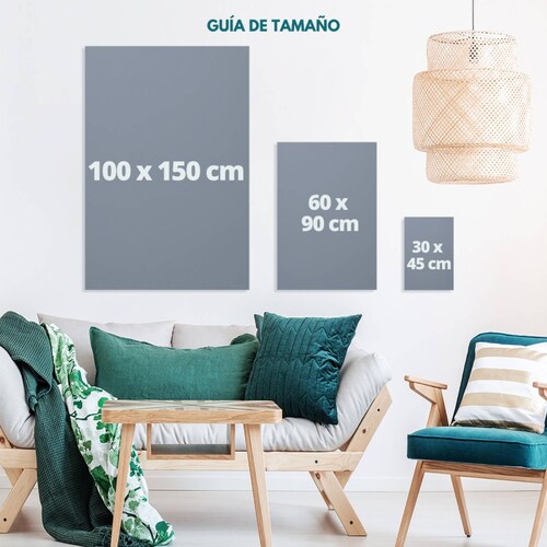 Cuadro Canva Decorativo Marmol Negro 90X60 cm