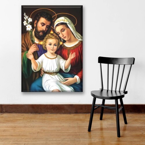 Cuadro Canva Decorativo Sagrada Familia De Nazaret 90X60 cm