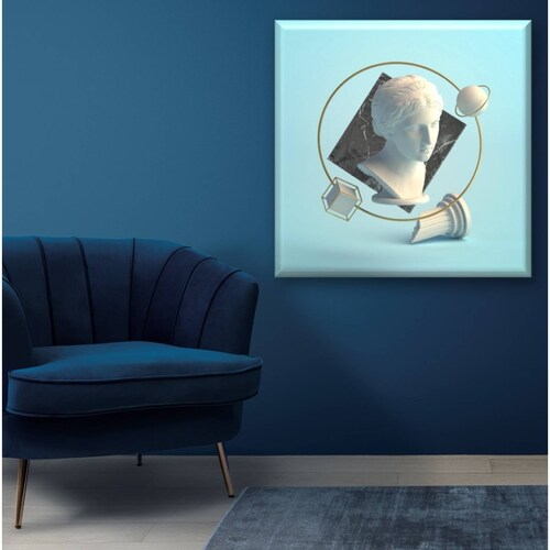 Cuadro Canva Decorativo Arte 3D 40X40 cm