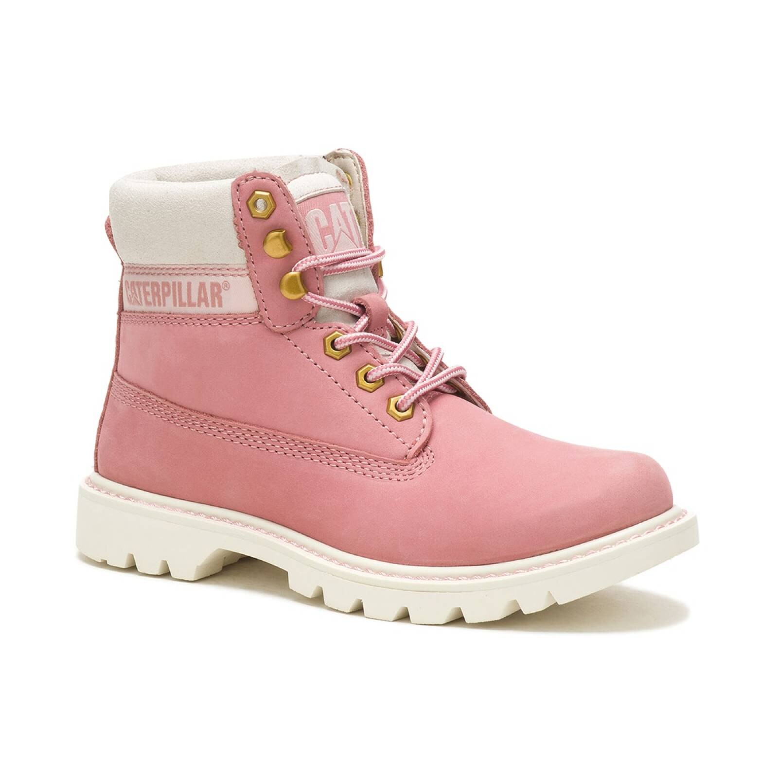 Bota Para Mujer Cat modelo P110638 color rosa composici n piel