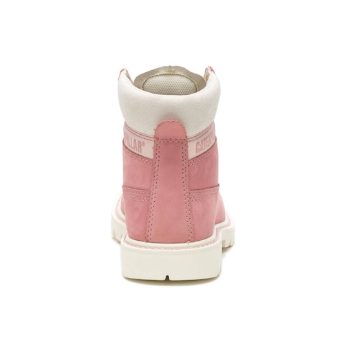Bota Para Mujer Cat modelo P110638 color rosa, composición piel
