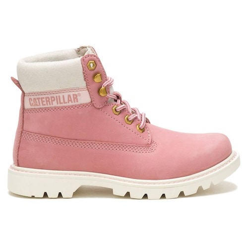 Bota Para Mujer Cat modelo P110638 color rosa, composición piel
